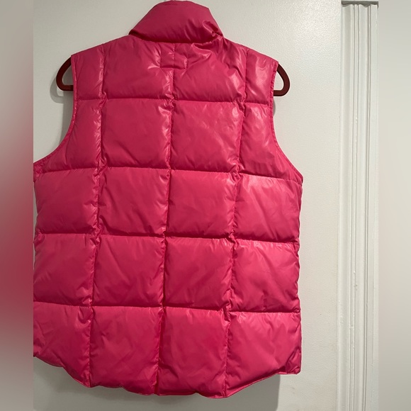 Lands End Pink Goosedown Blend Puffer Vest Sz. M - Picture 2 of 7
